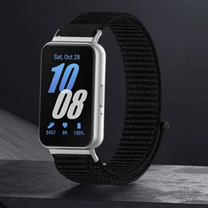 Nylon Strap Adjustable Bracelet Watchband for Samsung Galaxy Fit 3 (Black) - Zdjęcie 1 z 7