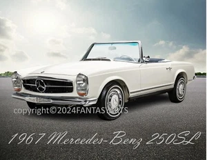 Mercedes-Benz 250SL 1967 impresión fotográfica brillante premium 8" x 10" - Imagen 1 de 1