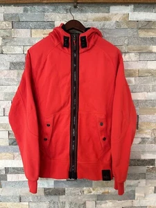RLX Ralph Lauren Alpha Ski Tech Zip Up Hoodie Jacket Red Medium - Foto 1 di 10