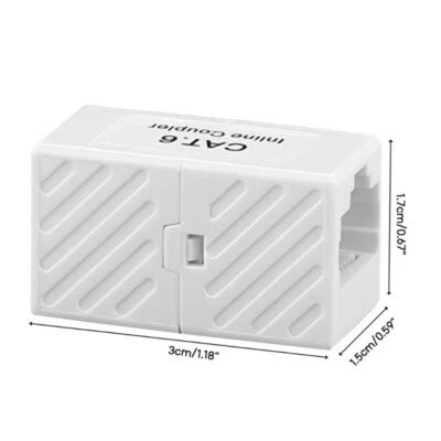 RJ45 Coupler Ethernet Cable LAN Connector Cat6/Cat5e Network Cable Extender - Image 1 of 4