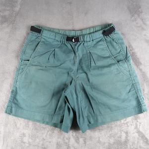 Vintage Patagonia Green Cotton Blend Hiking Shorts Belted Womens Medium M - Picture 1 of 23