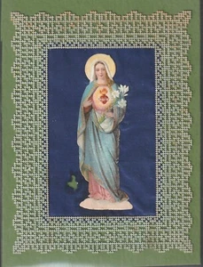 Santino canivet "Sacro Cuore di Maria" - Francia - XIX secolo - Foto 1 di 1