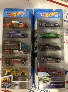 Hot Wheels 5 Packs Hw Metro And Hw Horsepower - Picture 1 of 2