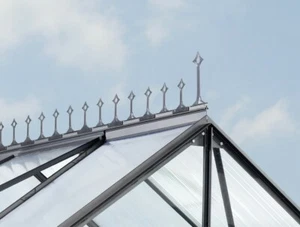 Firstkrone, schwarz Zubehör Gewächshaus Pergart Vitavia EPH Krone First Dach - Bild 1 von 1