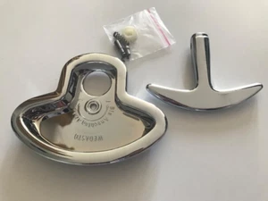 Sunroof Handle Crank + Handle Shell Chrome Set for Mercedes W114 W115 NEW - Picture 1 of 8