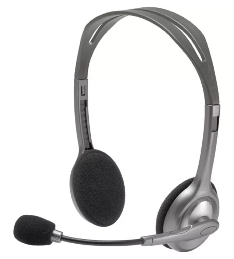 Logitech H110 Computer On Ear Headset kabelgebunden Stereo Grau - Bild 1 von 1