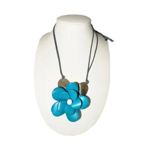 Wooden Flower Necklace (OLL2) - Picture 1 of 1