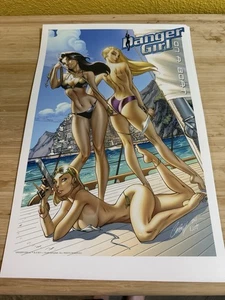Danger Girl On a Boat Kunstdruck 11x17 | J Scott Campbell | 2011 - Bild 1 von 1