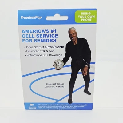 Freedom Pop Bring Your Phone plans At $5  Unlimited Call 5G Nationwide New  - Image 1 of 2