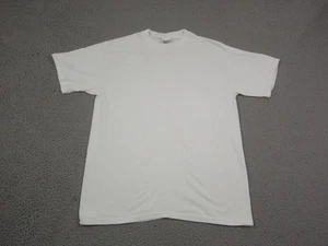 Vintage Hanes Hemd Erwachsene Medium weiß unbedruckt Freizeit klassisch Basic Herren 90er - Bild 1 von 11