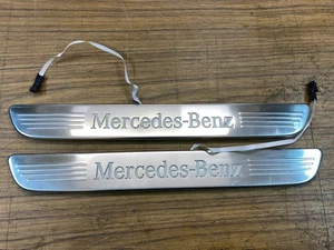 Mercedes Benz C200 W205 17 Sedan Door Sill Trim Pair A2056807003 - Picture 1 of 8