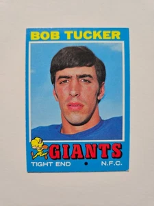 Tarjeta de fútbol americano Bob Tucker 1971 Topps #79 New York Giants - Imagen 1 de 2