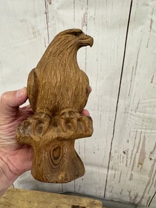 Lovely Hand Carved Wood Eagle By Kadian Crafts Canada - Picture 1 of 8