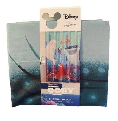 Cortina de ducha Disney Pixar Finding Dory 70"x72" nueva con etiquetas jumping beans Foto 1 de 4