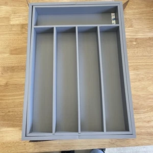 Bamboo Silverware Organizer, Expandable Drawer Tray, 5-7 Compartments Kitchen - Picture 1 of 4