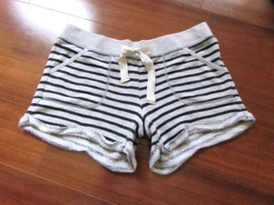 AERIE ~ NEW! Medium ~ Drawstring Rolled Lounge Beach Sweat Shorts w/ Pockets c29 - Picture 1 of 5
