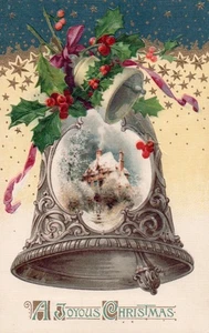 1921 A Joyous Christmas Decorated Bell house image - Picture 1 of 2