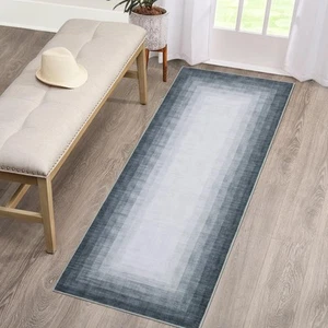 Non Slip Runner Rug Washable Rugs Bath Rug Flannel Soft Rug Runners for Hallw... - Picture 1 of 7