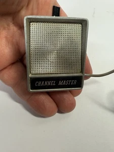 Vintage Channel Master Crystal Microphone Japan w/ Clip & Cord Untested - Picture 1 of 4