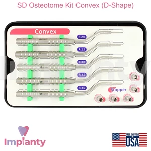 Dental SD 0steotome Kit Convex (D-Shape) Narrow B0NE Ridge Widening Tool - Imagen 1 de 3