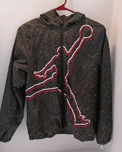 Air Jordan Jumpman Jacket Kids Youth L 12-13 Years Hooded Windbreaker Track Zip - Picture 1 of 5
