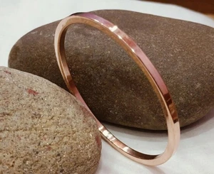 Bracciale piatto in rame pesante 100% braccialetto spesso in rame gioiello... - Foto 1 di 4