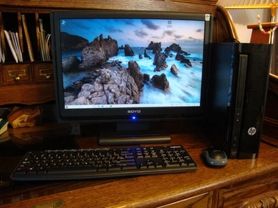 HP 450-a114 SFF Desktop PC w/Intel Celeron J1800 2.41GHz 8GB RAM 500 GB Bundle - Image 1 of 4