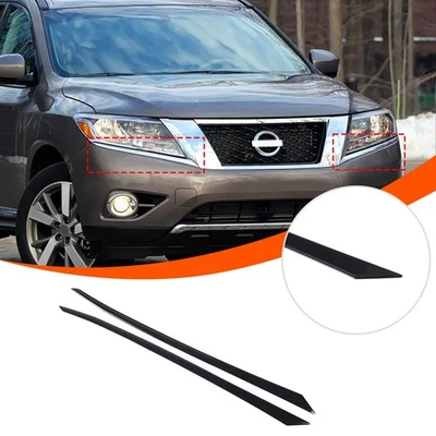 Kit de faros de tira inferior de faros de coche negro brillante para Nissan Pathfinder 2013-18 Foto 1 de 4