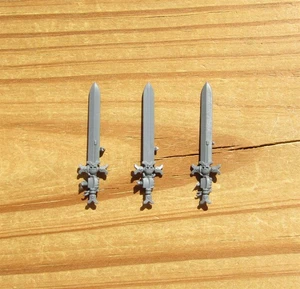 40K Black Templars Primaris Sword Brethren RH Power Swords Bits 3 Bitz - Picture 1 of 1