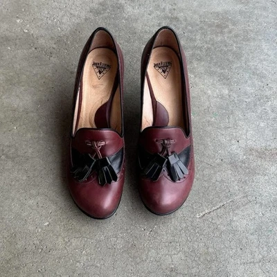 John Fluevog Bellevue Delmont Kitten Heels With Tassel Size 7 - Image 1 of 4