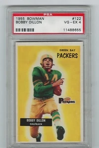 Bowman 1955 - #122 - Bobby Dillon - Packers - PSA 4 - 8655 - Imagen 1 de 2