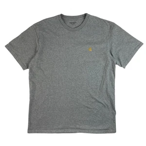 Men’s Carhartt Embroidered T Shirt Grey Large - Picture 1 of 6