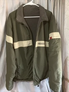 Vintage Abercrombie & Fitch Jacket Mens Large Reversible Windbreaker Fleece.VGC - Picture 1 of 8