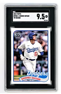 Shohei Ohtani 2024 Topps #89B2-1 SGC 9,5 MT+ '89 Topps Design - Imagen 1 de 6