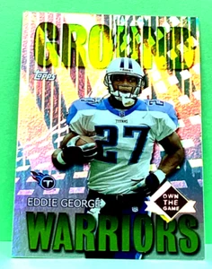 Eddie George 2001 Topps Ground Warriors poseer el juego refractor arco iris tarjeta de lámina - Imagen 1 de 1