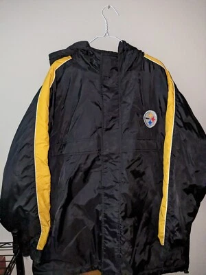 Reebok Team Apparel on Field XL Chaqueta Abrigo Pittsburgh Steelers NFL De Colección Foto 1 de 4
