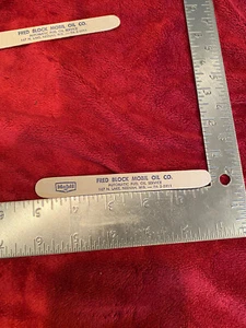 Vintage Advertising Emery Board Nail File, Fred Block Mobil Oil in Neenah WI. ⛽️ - Picture 1 of 6