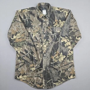 Vintage Mossy Oak Shirt Large Tall Codet Long Sleeve Chamois Breakup Made In USA - Picture 1 of 6