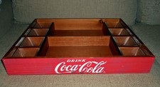 Coca Cola Vassoio Legno/Set da Aperitivo con Ciotoline in Vetro