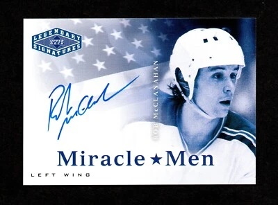 2004-05 UD Legendary Signatures Miracle Men ROB MCCLANAHAN Autograph  - Image 1 of 2