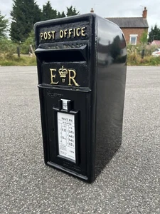 ER Post office Box Postal letter Black Cast Iron British office Standard GPO rep - Picture 1 of 17