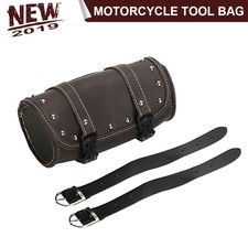 Motorcycle Scooter Saddlebag Roll Barrel Side Bag Storage Tool Pouch for Harley