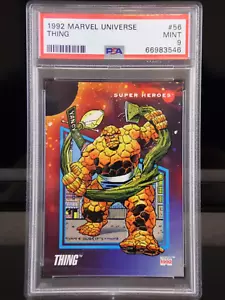 Tarjeta coleccionable Marvel Universe Thing #56 1992 serie 3 Fantastic Four | PSA 9 como nueva - Imagen 1 de 3
