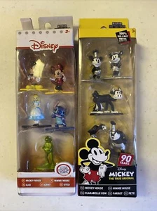 Lot Of 2 Disney Mickey Mouse Nano Metalfigs Die-Cast 5 Figure Set New - Picture 1 of 4