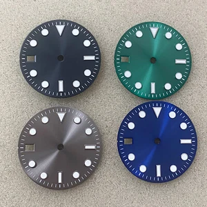 Esfera para movimiento NH35 28,5 MM 9 en punto calendario esfera verde luminosa esfera de reloj - Imagen 1 de 12