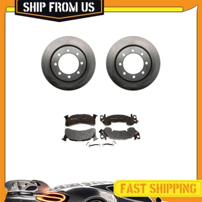 Front Brake Rotors Metallic Brake Pads & Hardware For Chevrolet P30 1979-1995 - Image 1 of 4