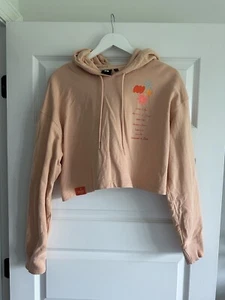 BTS Women's Permission To Dance Peach Cropped Hoodie - Picture 1 of 6