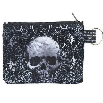 Череп филигранный монета и карты сумочки дополнительный RFID защиты чулок наполнитель готический - Изображение 1 из 2