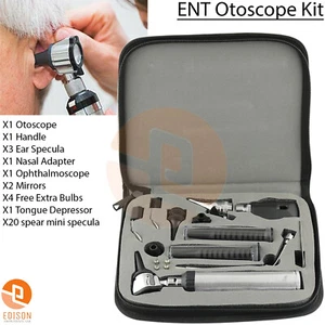 MEDENTRA Professional Physician ENT Kit - Otoscope Ophthalmoscope Diagnostics  - Picture 1 of 3