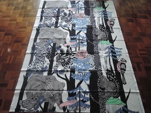 Marimekko MAIJA LOUEKARI 2016 : " VELJEKSET " Baumwollstoff 144x200cm - Bild 1 von 8